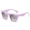 Ny stil Plain Women's Men's Fashionable Butterfly Frame Solglasögon, personliga kattens ögonsolglasögon