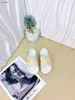 New baby Sandals Contrast logo embossing summer Kids shoes Cost Price Size 26-35 Including box leather Child Slippers 24Mar