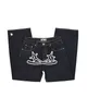Chroń Y2K Hip Hop Cross Star Drut dżinsy gotyckie retro workowate niebieskie czarne mężczyźni dżinsowe spodnie punkowe proste spodnie uliczne 240309