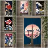 Curtains Japanese Door Curtain Kitten Printed Partition Kitchen Doorway Cherry Blossoms Linen Decorative Drapes Cafe Restaurant Decor