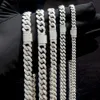 Hip Hop Jewelry 6mm Width d Color Moissanite S925 Silver Gold Plated Custom Clasp Moissanite Cuban Chain Necklace