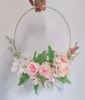 Wedding Flower Bridesmaid Artifical Wedding Flowers Bride Decoration Rose Wreath Bridal Artificial Garland Hoops Accessories7998150