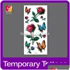 Temporary Tattoos Wholetatoo 3D Rose Tattoo Flower Fake Butterfly Fantasy Waterproof Stickers Women Tatoo8540424 Drop Delivery Healt Dhsyw