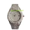 2024 Modell Unik design med senaste teknik Luxury Custom Iced Out VVS Moissanite Diamond Watch Automatic White Gold Watch