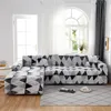 Geometry Elastic Stretch Sofabezug Schonbezüge All-Inclusive-Couchbezug für unterschiedlich geformte Sofasessel im L-Stil benötigen 2 Sofabezug 240304