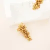 Copper Dangle Earrings Grapes Design Fashion In Statement Drop Earing For Women Jewelry Casual Party Club Korean Y2K 240313