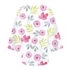 Etnische kleding knop vest trui zomer dames bloemen bedrukte pofmouwen chiffon kimono losse cover-up voorkant open vesten