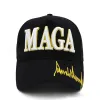 Maga Embroidery Hat Trump 2024 Black Red Baseball Cotton Cap for Election 2024315