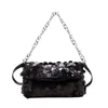 Hip Shoulder Bags Sequin Designer Handbags Handheld Tote Bag For Womens Fashion One Crossbody Evening Bag 240311