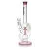 Phoenixstar 14 pouces Big Verre recycler Pipe d'eau Pipe d'eau Bong Bonghs avec piste de douche Perc en triples couches de percolateur à boule de verre Fumer des bangs