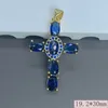 Pingente colares criatividade luz luxo zircão cruz pingentes moda brilhante cristal oração para colar religioso jóias acessórios