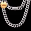 Gargantilla de plata de ley maciza chapada en oro grueso de Hip Hop, collar, pulsera, cadena cubana de moissanita, conjunto de joyería para hombre y mujer