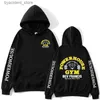 Мужские толстовки с капюшоном Funny Powerhouse Gym Hoodie Harajuku Мужская негабаритная толстовка с длинным рукавом Geek Fitness Hoody Спортивный костюм Готические уличные топы L240315