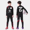 15 Styles garçons vêtements de football pantalons enfants automne printemps Plus velours école primaire vêtements de sport nom personnalisé 240312