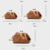 Jodie Bag Pouch Original Bottegs Venetas Andiamo Cloud bag female French minority net red fold dumpling new fashion leather soft One Shoulder Messenger 2QPU