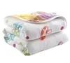 90100 cm Pure Cotton Baby Filt Summer Toddler Bedding Quilt 6 Layer Muslin Swaddle For Newbons Gace Bath Thandduk Baby Deken6050792