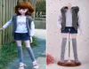 Fashion Newest 1 3 Bjd Doll Dress Casual Handmade Clothes Outfits Suit for 60cm Doll Accessories Toys for Children 201203341v9923794