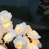 Lâmpadas de mesa LED Rose Flower Tree Lamp 32 Artificial Bonsai Night Light Grande Decoração para Casa Dia dos Namorados Branco Quente