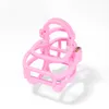 Chastity Cage with Stealth Lock Male Lightweight Nylon Cock Cage Super Small Pink Sissy Penis Bondage Sex Toys Adult BDSM Chastity Devices