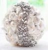 Bridal Wedding Bouquet Newest Crystal Brooch Wedding Accessories Bridesmaid Artifical Satin Flowers Bouquets2909884