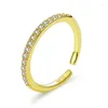 Anéis de cluster bonito mulheres anel multicolor ouro cheio de diamante zircão para noiva moda casamento acessórios de noivado jóias