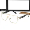 Top luxe zonnebrillen designer dames heren dragen mode hete verkopende senior brillen voor dames brillen frame vintage metalen zonnebril aj-23113