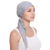 Sciarpe Avvolge Sottosciarpa Striscia Sciarpa con cappuccio Bandana Tappi di copertura Copertura completa Testa Turbante islamico Turbante musulmano Hijab da donna