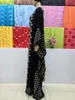 Vêtements ethniques Oversize Musulman Afrique Moyen-Orient Abaya Femmes Kaftan Tissu Traditionnel Brodé Maxi Robe À Manches Longues Islamique