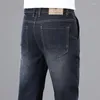 Jeans masculin printemps pour hommes haut de gamme légère nostalgique bleu élastique en liberté de grande taille pantalon décontracté