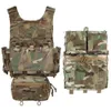 Tactical Vests Tactical Military Vest Carrying Plate Rapid Release System LV119 Hunting Vest med Triple 5.56 Airsoft Magazine för Game 240315