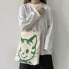 Kordelzug Leinwand Tasche Weibliche Messenger Japanische Große-kapazität Cartoon Schulter Student Tuch Frauen Handtaschen