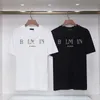 2024 new Barr short-sleeved T-shirt men and women the same pure cotton simple letter print loose top