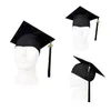 BERETS High School Students Graduation Hat Head Dress Headwear Bachelor With Tassel 2024 Party