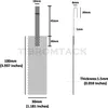 TIBROMTACK Malha de ferramenta de revestimento de joias com alça Malha de ânodo de titânio com revestimento de platina para água rica em hidrogênio e gerador de água ionizada (100 mm X 30 mm)