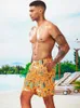 Men's Shorts Beachwear Men Quick Drying Baggy Male Swimwear Jogger Fashion Beach Triangle Lining GMA1710