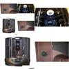 Andra badtoalettförsörjningar 1500mmx1500mmx2150mm Luxury Steam Shower Enclosure Mt-Funktionell TV-datorkontroll Våtkaffelguld SAU DH60Z