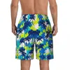 Shorts pour hommes Navy Lime Palm Tree Board Summer Cool Y2K Funny Beach Males Sports Respirant Design Maillot de bain