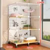 Cat Carriers Transparent Cages For Home Indoor Kitten Villa Cage Oversized Free Space Luxury Three-story House