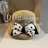 Designer Bucket Hat Luxury Bowknot Hat Sommarsol Straw Hat Party Elegant Hat Pearl Polka Dot Hat For Ladies Holiday Sunscreen Hat