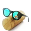 Round Sunglasses Polarzied Wooden Eyeglasses Men Women Wood Round brand design 2024 trendy wholesale retro eyewear with box beach spring hinge brand designer