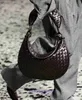 Najwyższej jakości Bottgss wentylacje gemelli torby dla kobiet naśladowani marka modna półksiężyca tkana torba oryginalnych skórzanych bliźniaków i kobiet z prawdziwym logo