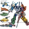 Transformation Toys Robots Aoyi 5 I 1 New Transformation Movie 5 Toys Anime Devastator Robot Car KO G1 Action Figur Deformation Model Kids Boy Gift H6002 YQ240315