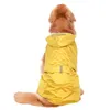 Vêtements pour chiens réfléchissants ultra légers, imperméables et respirants, grand imperméable avec capuche