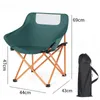 Mobilier de camp Chaise de lune pliante portative extérieure Tabouret de croquis léger Camping Pêche Jouer Voyage Chaises de plage pliables avec sac de transport YQ240315