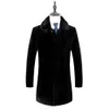 Winter Mink Grass Whole Coat Mens Haining Fur Hat Zipper Dads Wear