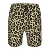 Shorts Pour Hommes Wansici Plage Adultes Pantalons Motif Léopard Conception Illustration Vectorielle Fond