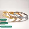 Bracelet à boucle en acier inoxydable pour hommes et femmes, bijoux de Couple incrustés de strass, à la mode, vente en gros, 2024