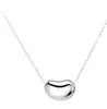 Designer 925 Sterling Silver Tiffay e Collana di fagio