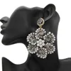 Boucles d'oreilles Boho grande goutte strass perle boucles d'oreilles pour femmes déclaration inde bijoux nouveau Pendientes 230831
