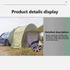 Tält och skyddsbilar Camping Tält Spacious SUV Hatchback Blackout Truck Takfästning för 3-5 personer